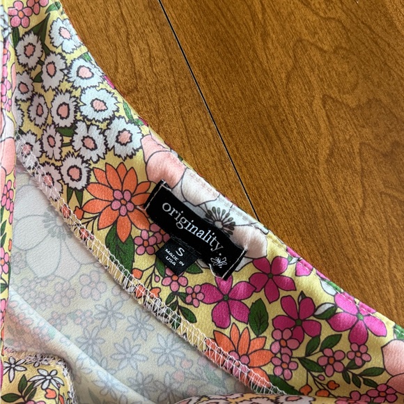 Vintage Floral Midi Skirt Cottagecore Y2K Pastel Spring Garden Skirt - Picture 8 of 11